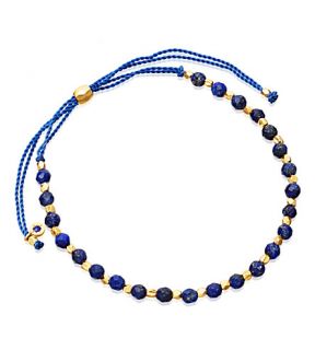 ASTLEY CLARKE   Lapis and 18ct yellow gold plated skinny biography bracelet