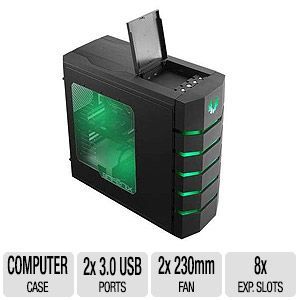 BitFenix Colossus Window Computer Case   Full Tower, 5x 5.25 / 7x 3.5 Bays, 8x Expansion Slots, 6x Fan Slots   BFC CLS 500 KKWG1 RP
