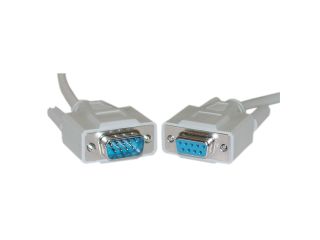 Offex Wholesale Serial Extension Cable DB9 Male to DB9 Female RS 232 UL rated 9 Conductor 1:1   6 foot