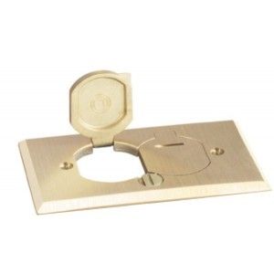 Lew Electric RRP 2 LRR Floor Box Replacement Cover for SWB 2 LR   Brass