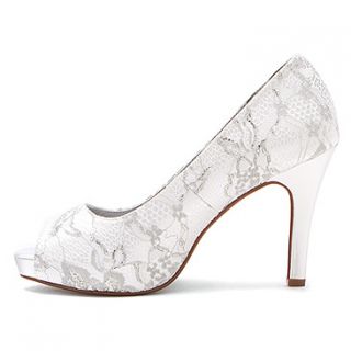 Dyeables Winter  Women's   White Satin With Lace