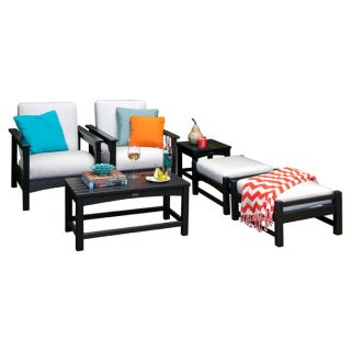Club 6 Piece Deep Seating Group with Cushions by POLYWOOD®