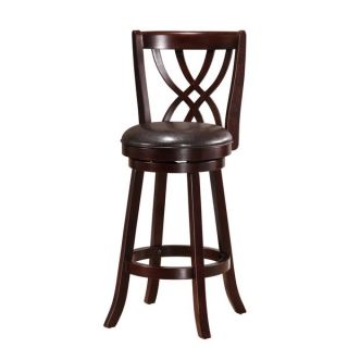 Solid Cappuccino Swivel back Barstool   16100879  