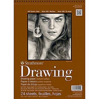 Strathmore 80 lbs. Medium Surface Drawing Paper, 9 x 12, Cream