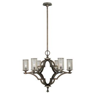 Simone 6 Light Candle Chandelier by Vaxcel