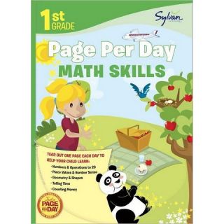 First Grade Page Per Day: Math Skills by Sylvan Learning (Paperback