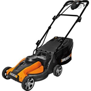 WORX 14" Cordless Electric Powered Push Lawn Mower with IntelliCut