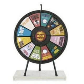 Games People Play 63000 12 Slot Tabletop Prize Wheel Game 31 inch Diameter