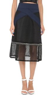 Jonathan Simkhai Lace Crossover Skirt