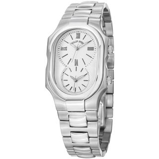 Philip Stein Womens 2 NCW SS3 Signature White Dial Stainless Steel