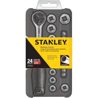 Stanley 24 Piece Standard (SAE) Mechanic's Tool Set with Hard Case