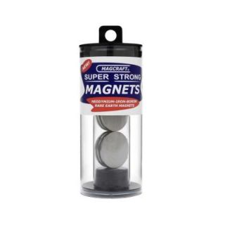 Magcraft Rare Earth 1 in. x 1/16 in. Disc Magnet (6 Pack) NSN0749