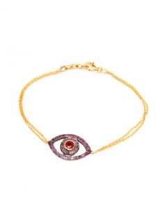 Ruby Evil Eye Bracelet by Lori Kassin Jewelry