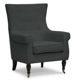Baxton Studio 'Osmaston' Gray Linen Modern Accent Chairs (Set of 2)