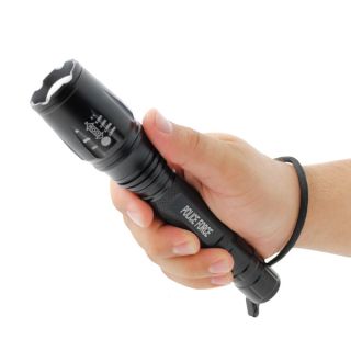 Police Force T6 Cree Flashlight with Slide Zoom