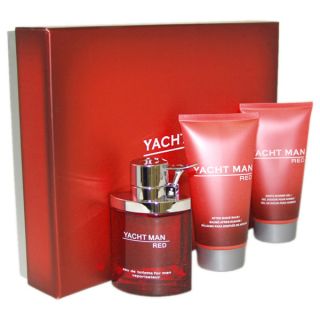 Myrurgia Yacht Man Red Mens 3 piece Fragrance Gift Set  