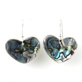 Josefa Abalone Heart Earrings (Mexico)   16580176  