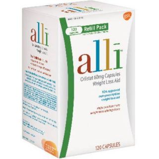 alli FDA Approved Weight Loss Aid Orlistat Capsules, 60mg, 120 Count