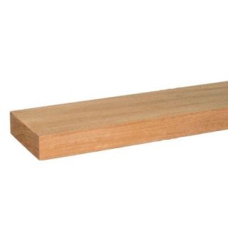 Builder's Choice 1 in. x 3 in. x 8 ft. S4S Mahogany Board MH1601038X