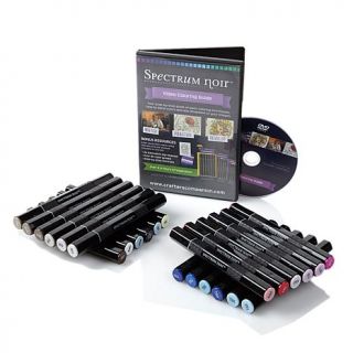 Spectrum Noir 24 piece Marker Set with Coloring Guide DVD   Land   7601469