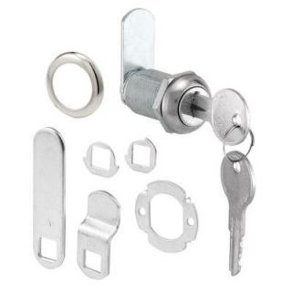 Prime Line 1 1/8 in. Chrome Drawer and Cabinet Keyed Cam Lock U 9945