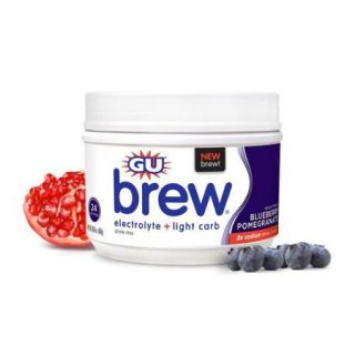 GU Energy Labs Electrolyte + Lite Carb Brew   24 Servings Canister (Blueberry Pomegranate)