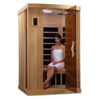 Golden Designs Puretech Low EMF 2 Person IR Carbon FAR Infrared Sauna