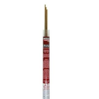 Lincoln Electric 1/8 in. x 36 in. Bare Brass Brazing Rod KH510