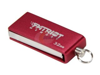 Patriot Swing 32GB USB 2.0 Flash Drive (Red) Model PSF32GSRUSB