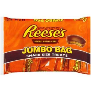 Reese's Peanut Butter Cups Jumbo Bag Snack Size Treats Chocolate Candy, 1.2 lb