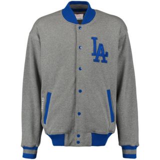 G III Sports by Carl Banks L.A. Dodgers Heathered Gray Classic Fleece Jacket