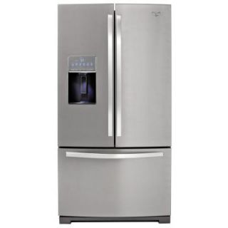 Whirlpool Gold 26.8 cu. ft. French Door Refrigerator in Monochromatic Stainless Steel WRF989SDAM