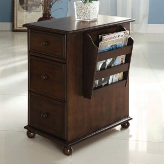 Furniture of America Youngtown Dark Walnut Rectangular End Table