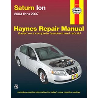 Haynes Saturn Ion '03 '07 All Models Repair Manual 87011