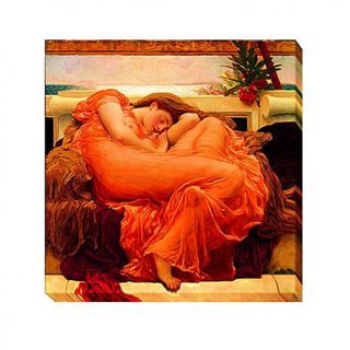 Frederic Leighton "Flaming June" Gallery Wrapped Giclee Canvas Wall Art   Large   8019725