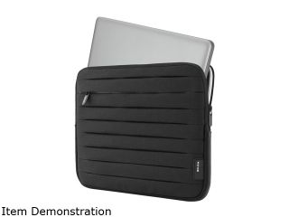 BELKIN Black/White Macbook Pleated Sleeve 13.3" Model F8N371CWBKW