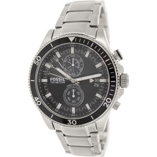 Fossil Mens Wakefield CH2935 Silver Stainless Steel Quartz Watch with