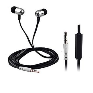QFX  H 302M Universal Handsfree Earphones with In Line Microphone, Silver