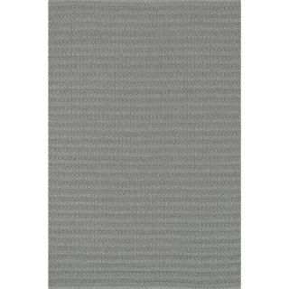 Indoor/ Outdoor Earth Tone Flatweave Graphite Rug (76 x 96