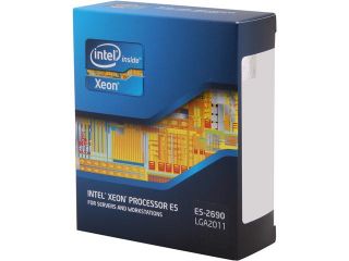 Intel Xeon E5 2690 Sandy Bridge EP 2.9GHz (3.8GHz Turbo Boost) 20MB L3 Cache LGA 2011 135W BX80621E52690 Server Processor