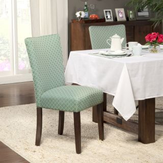 HomePop Elegance Aqua Parson Chairs (Set of 2)   17410771  