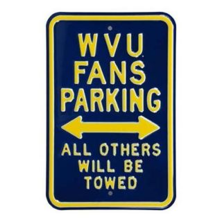 Authentic Street Signs SS 71071 Wvu Fans Parking Towed Parking Sign