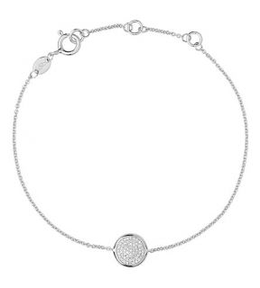 LINKS OF LONDON   Diamond Essentials pave sterling silver bracelet