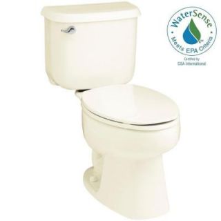 STERLING Windham 2 piece 1.28 GPF Single Flush Elongated Toilet in Biscuit 402079 96