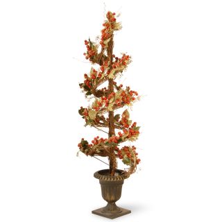 Berry and Leaf Vine Round Topiary Tree in Urn by National Tree Co.