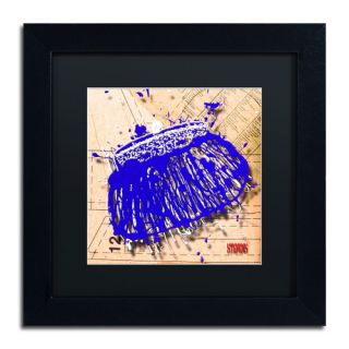 Snap Purse Blue by Roderick Stevens Framed Graphic Art by Trademark