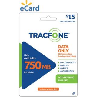 TracFone 750MB Data $15 (Email Delivery)