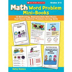 Scholastic Math Word Problem Mini Books