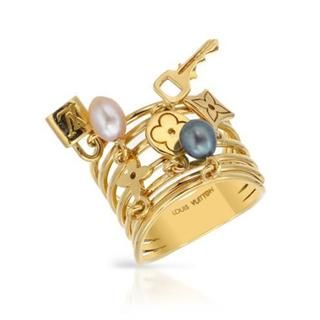 Pre Owned Louis Vuitton Ring with 45 mm Freshwater Pearls 18k Yellow