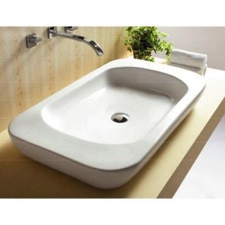 Caracalla Ceramica Rectangular Vessel Bathroom Sink